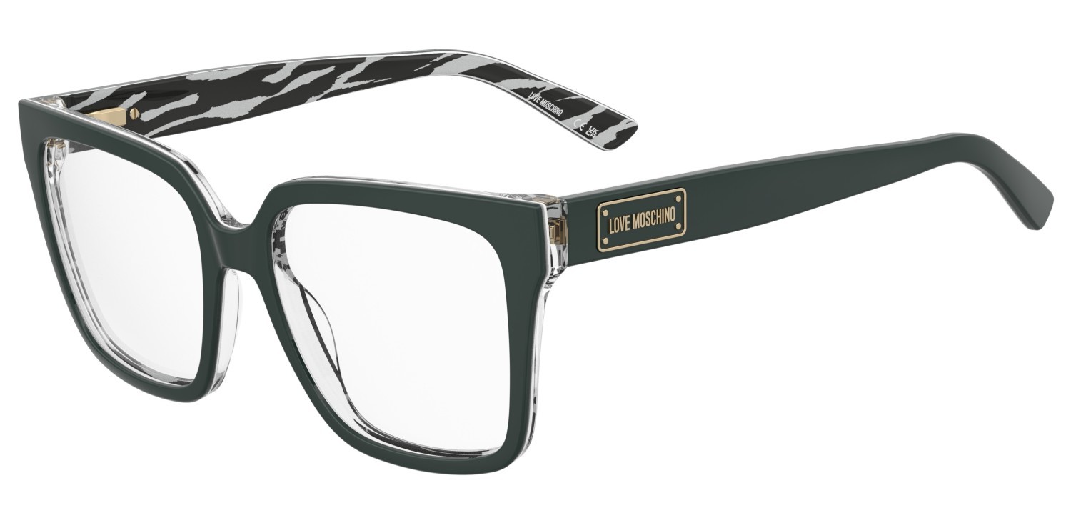 Occhiali da vista Moschino Love Mol648 109330 RGK colore grey pattern green forma rettangolare 