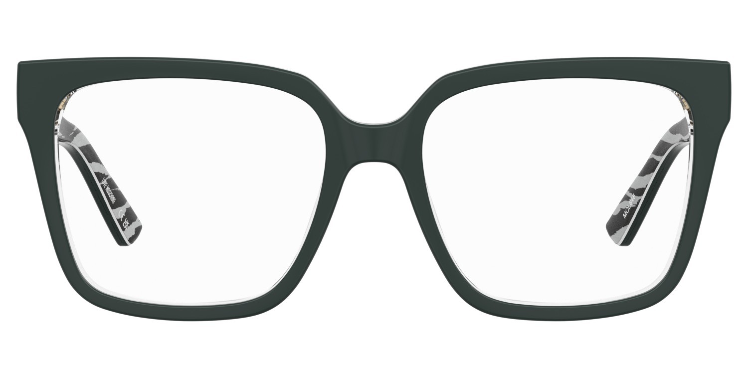 Occhiali da vista Moschino Love Mol648 109330 RGK colore grey pattern green forma rettangolare 