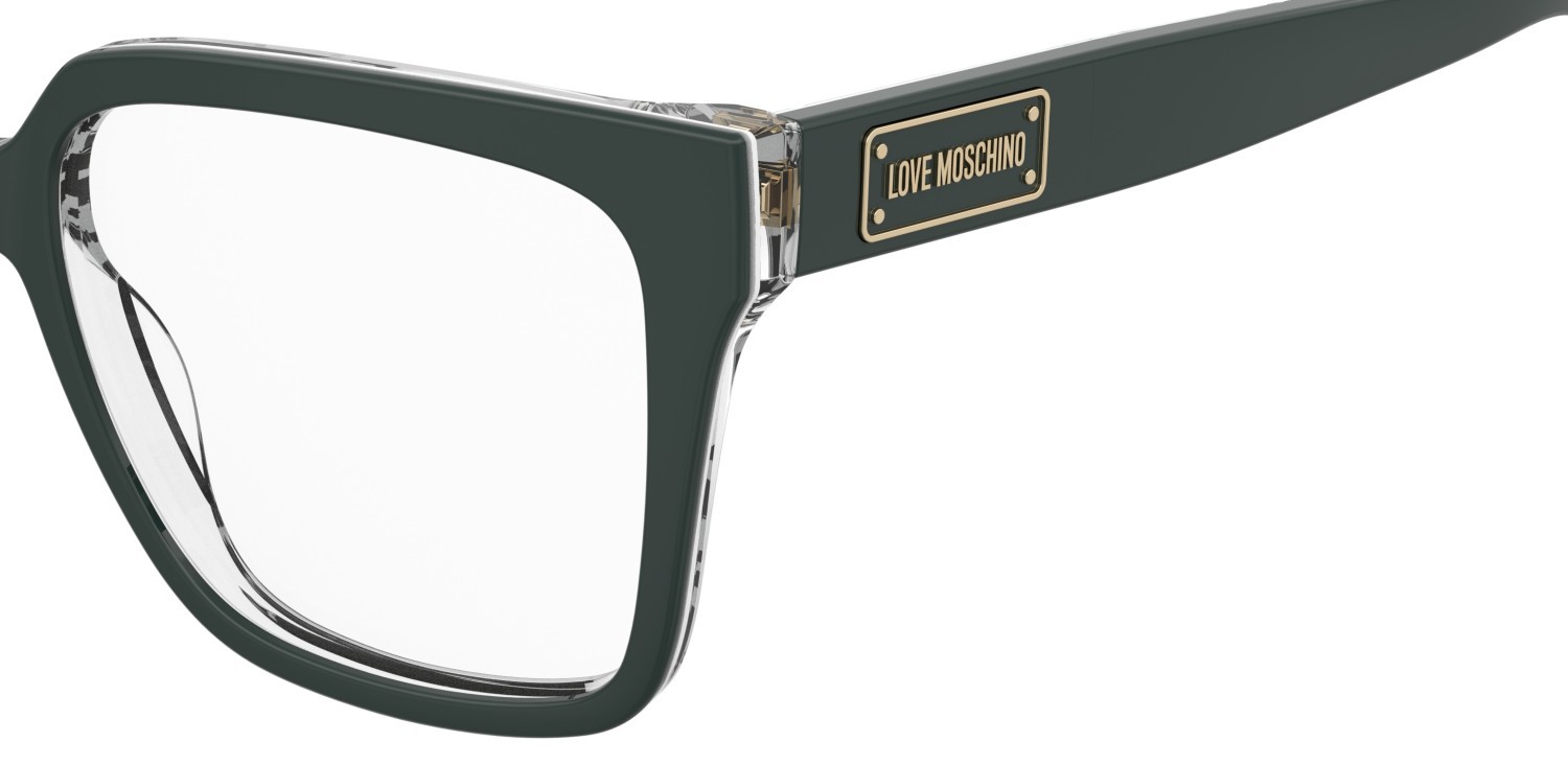 Occhiali da vista Moschino Love Mol648 109330 RGK colore grey pattern green forma rettangolare 