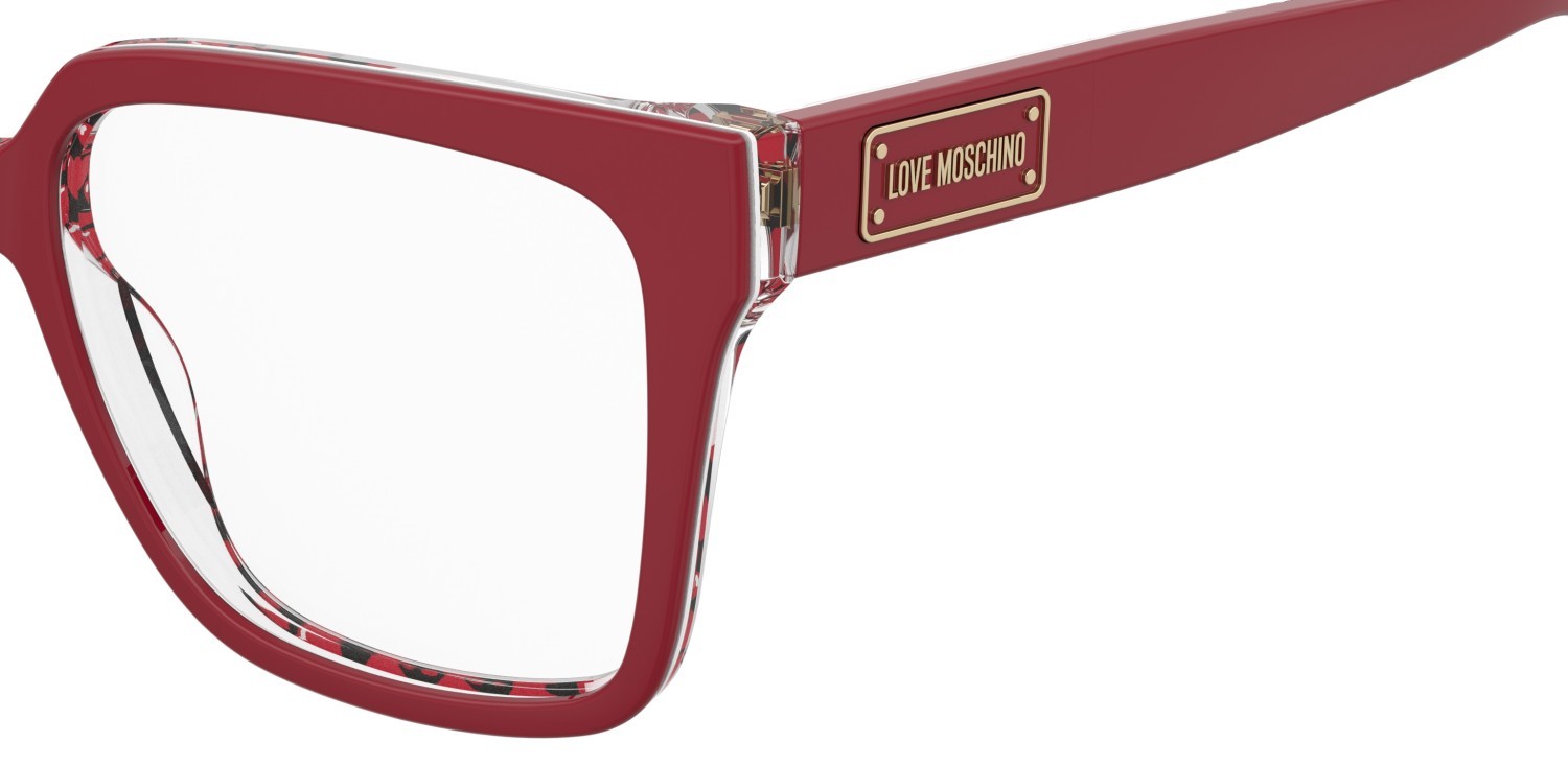 Brillen Moschino Love Mol648 109330 SSC farbe red pattern red form rechteckig 