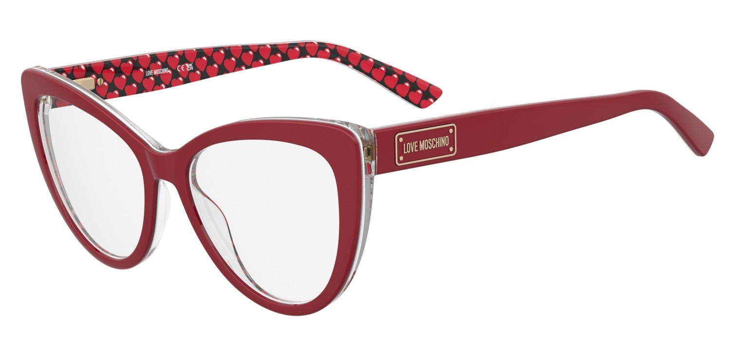 Brillen Moschino Love Mol649 109331 SSC farbe red pattern red form cat-eye 