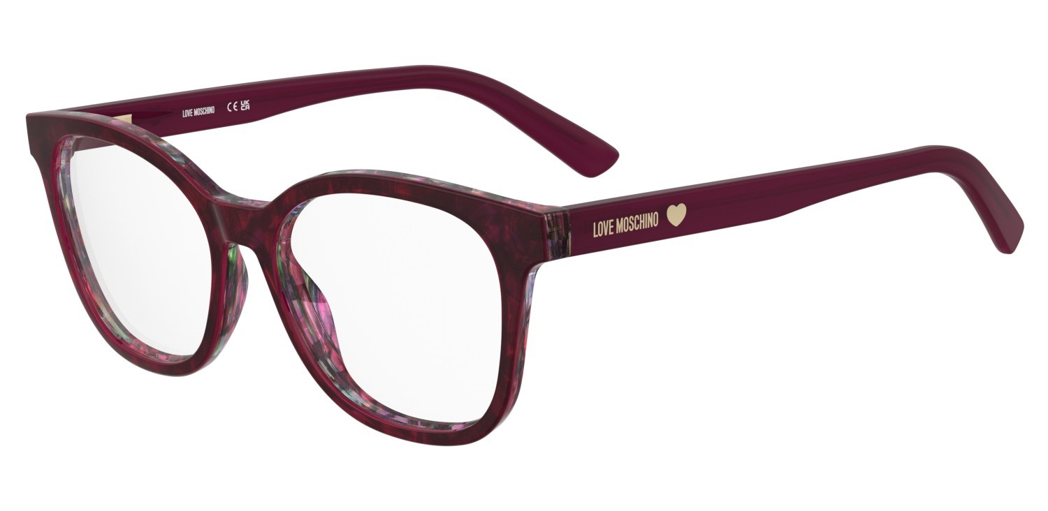 Eyeglasses Moschino Love Mol655 109332 8CQ color cherry shape rectangle 
