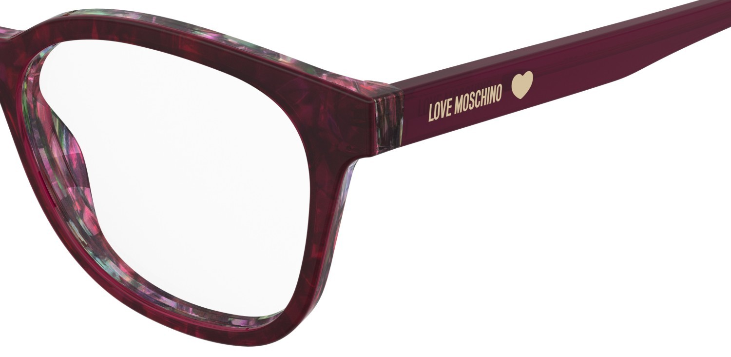 Eyeglasses Moschino Love Mol655 109332 8CQ color cherry shape rectangle 