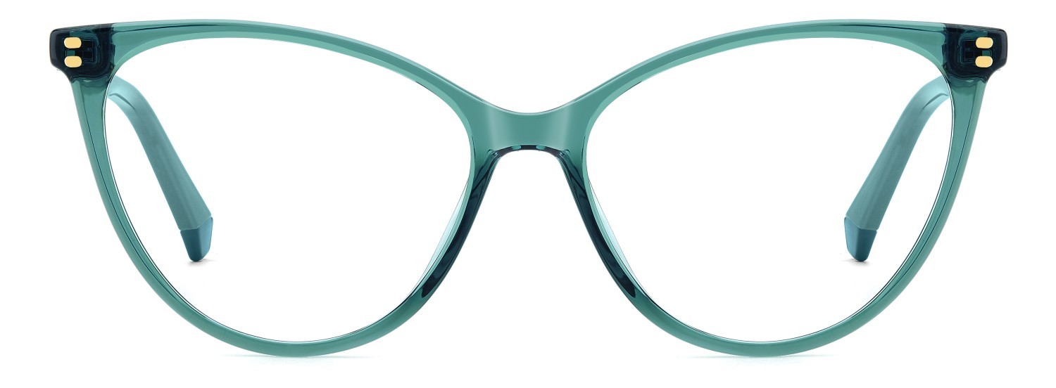 Eyeglasses Polaroid Pld D551 109334 TCF color turquoise shape cat eye 