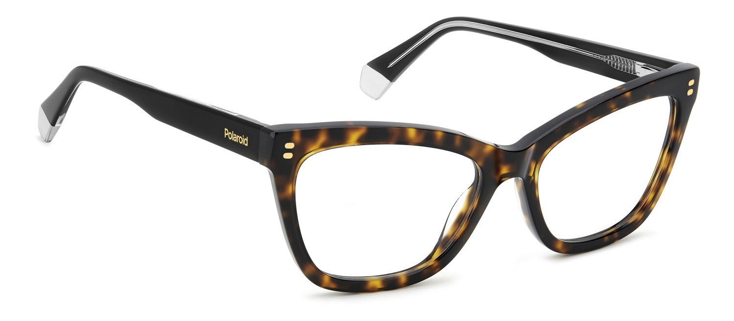 Eyeglasses Polaroid Pld D557 109335 086 color havana shape rectangle 
