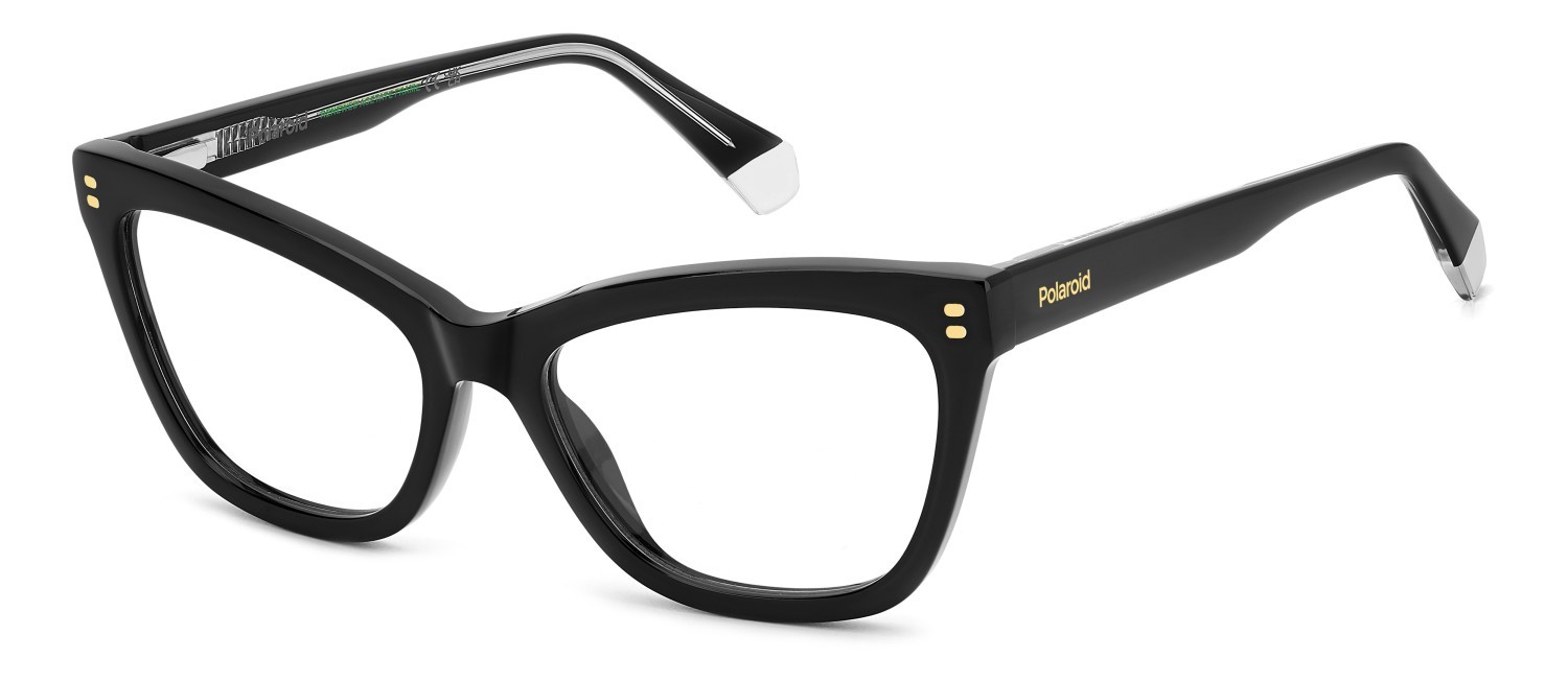 Eyeglasses Polaroid Pld D557 109335 807 color black shape rectangle 