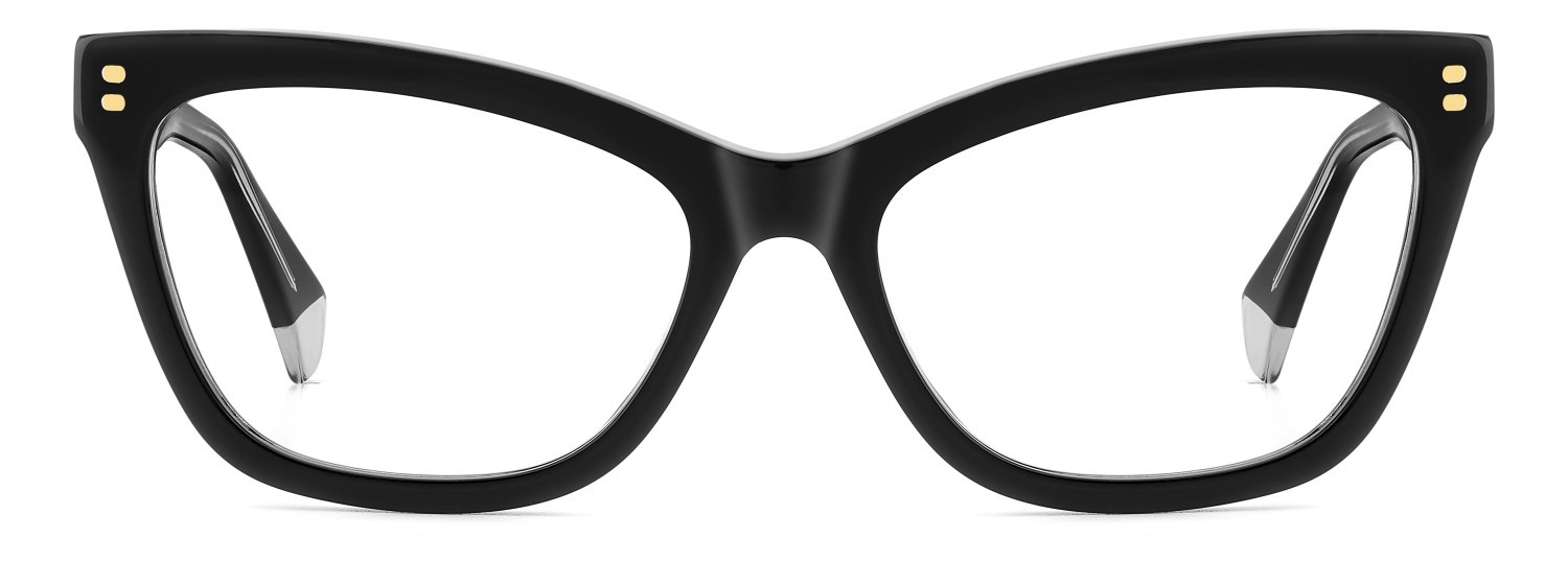 Eyeglasses Polaroid Pld D557 109335 807 color black shape rectangle 