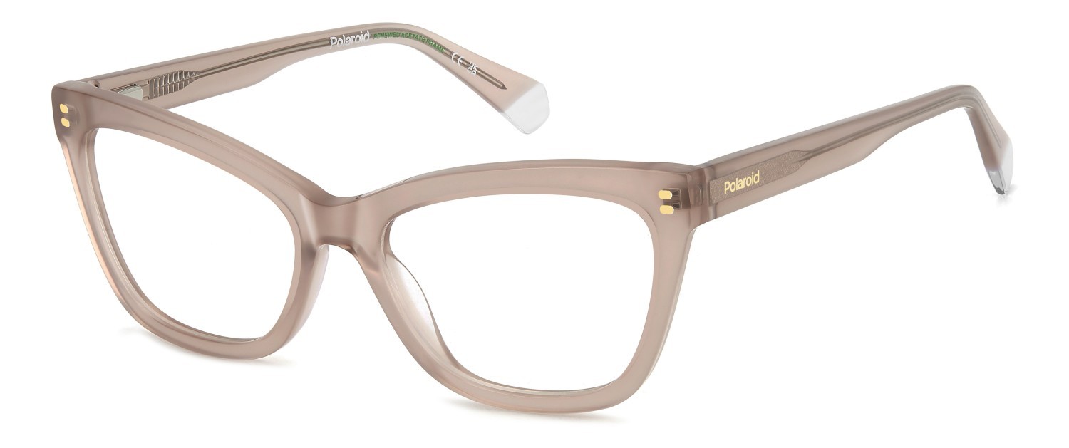 Eyeglasses Polaroid Pld D557 109335 FWM color nude shape rectangle 