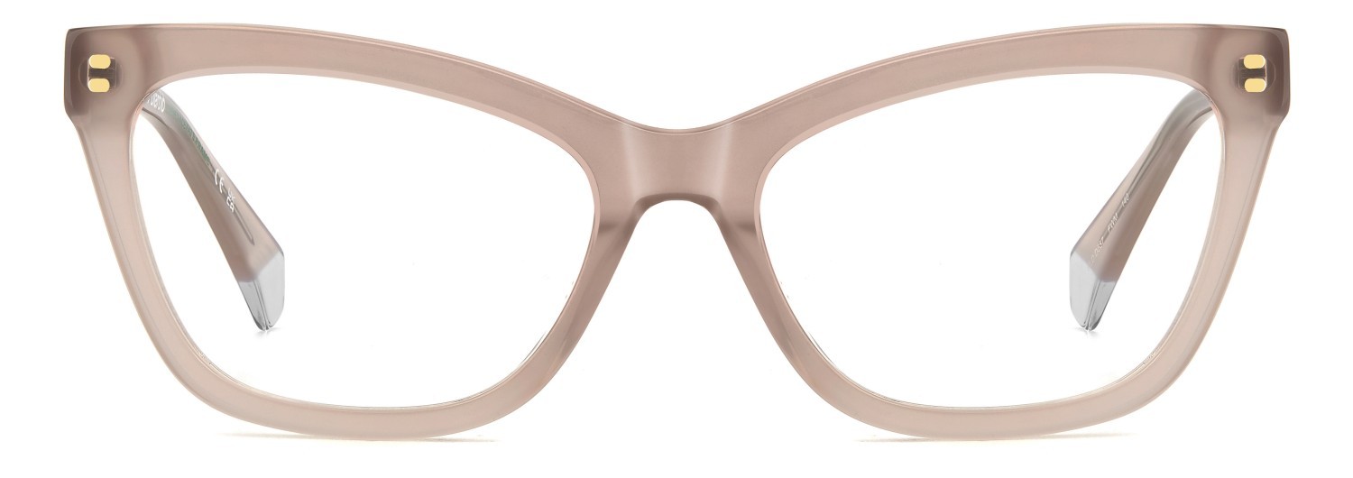 Eyeglasses Polaroid Pld D557 109335 FWM color nude shape rectangle 