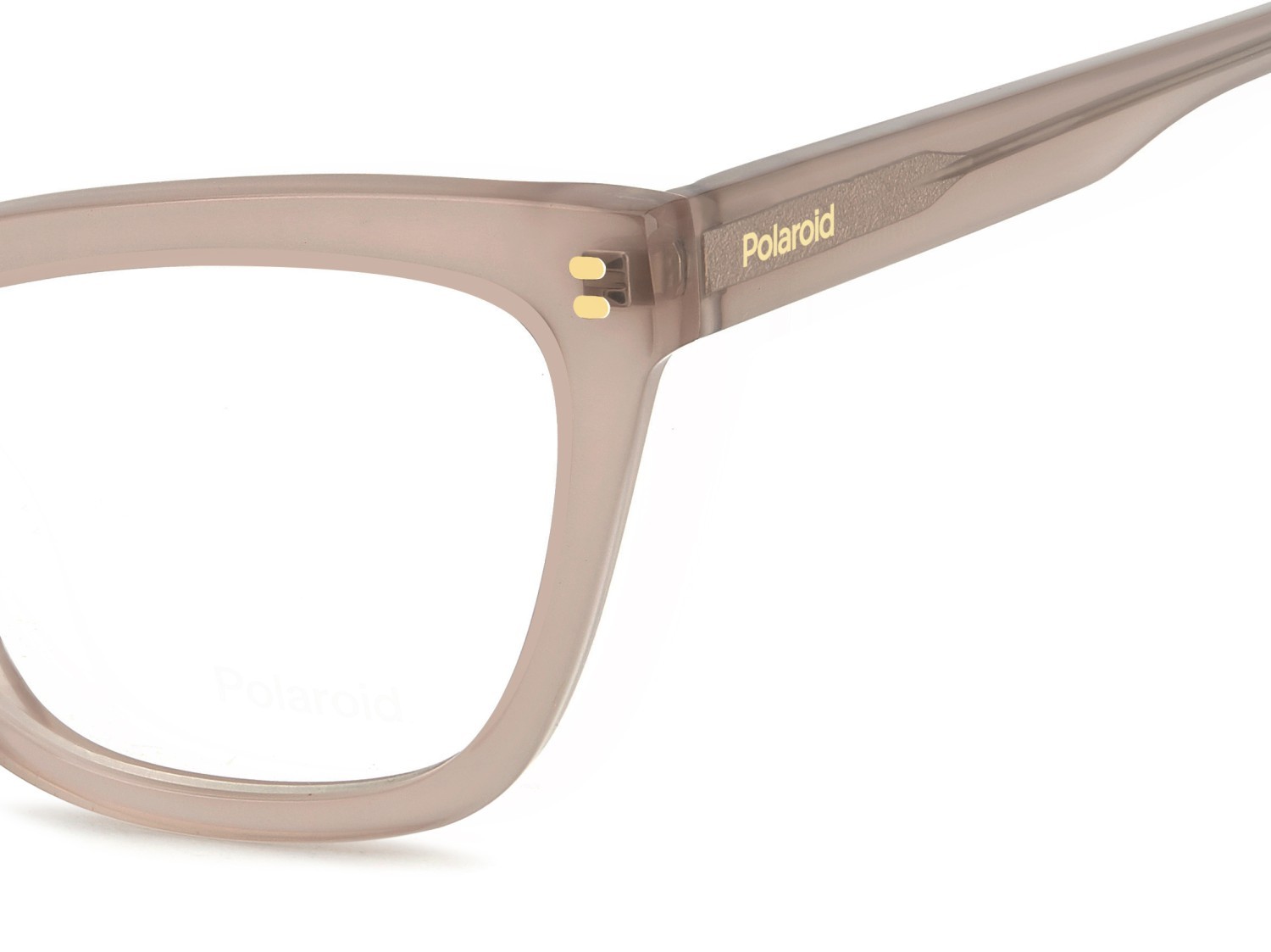 Eyeglasses Polaroid Pld D557 109335 FWM color nude shape rectangle 