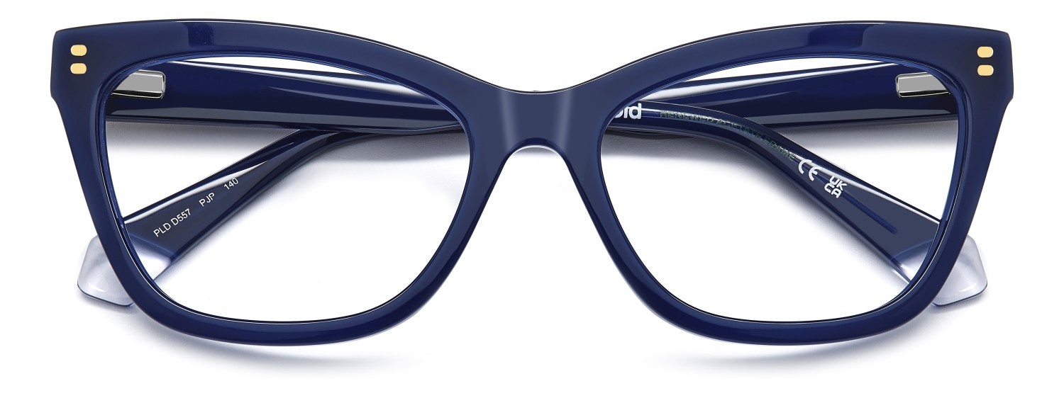 Eyeglasses Polaroid Pld D557 109335 PJP color blue shape rectangle 
