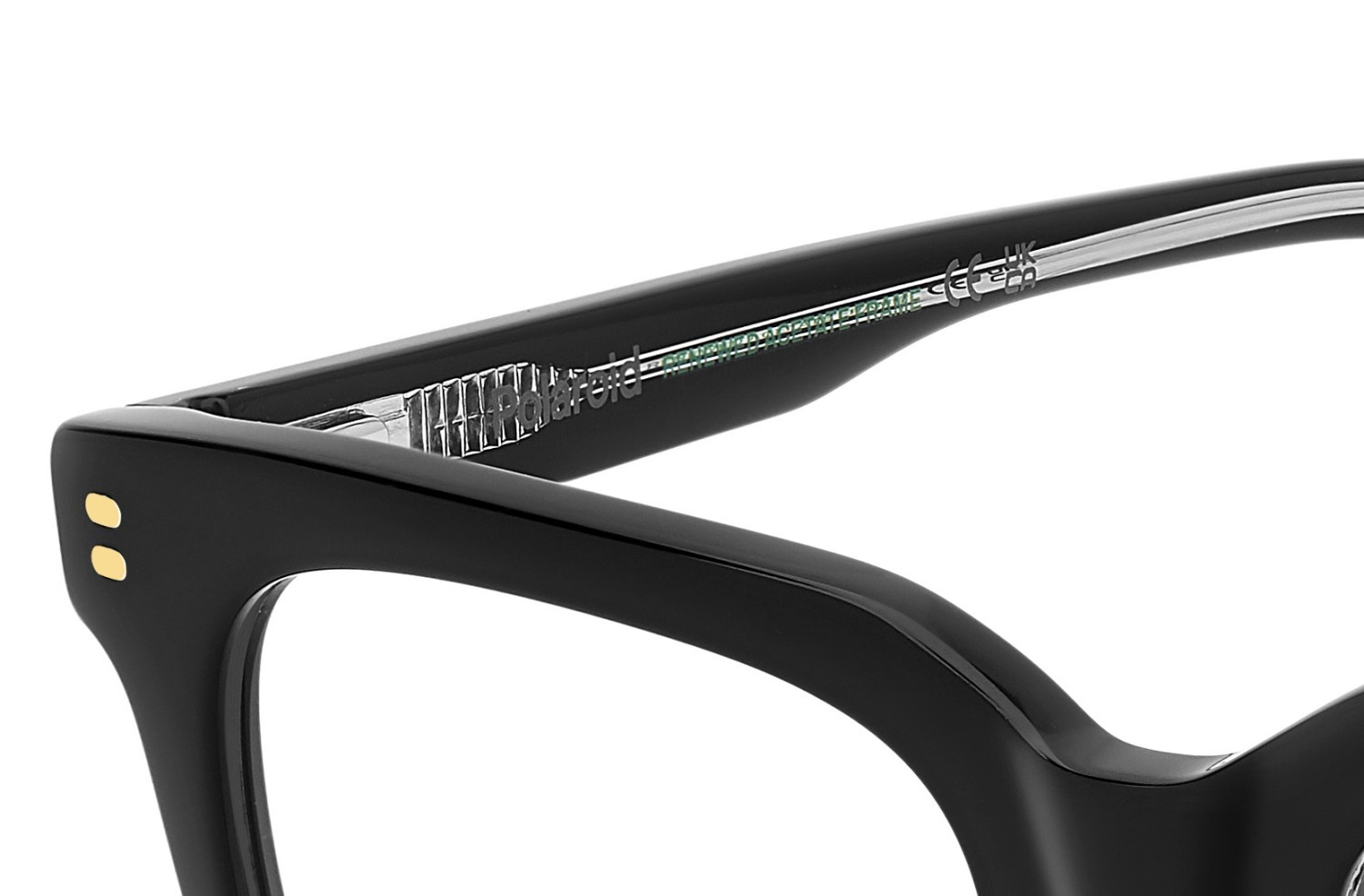 Eyeglasses Polaroid Pld D558 109336 807 color black shape rectangle 