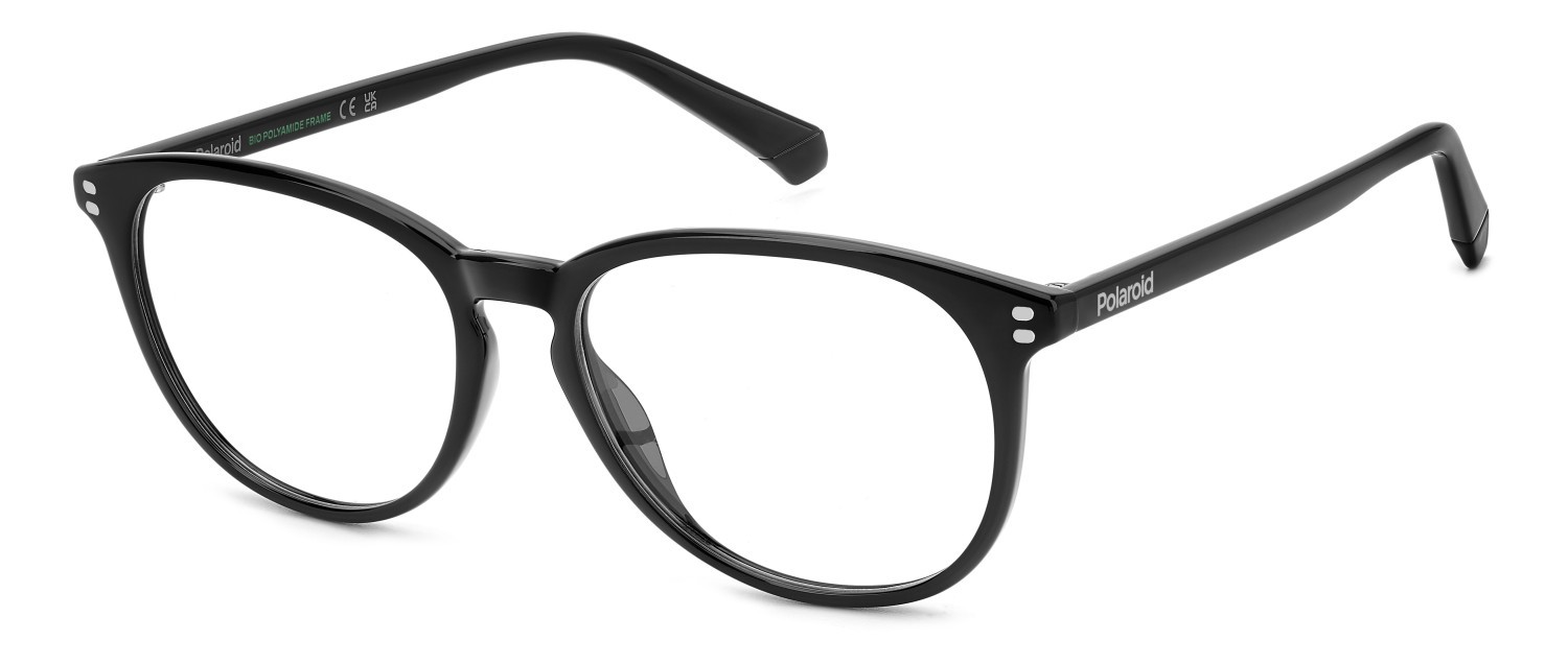 Eyeglasses Polaroid Pld D552 109338 807 color black shape rectangle 