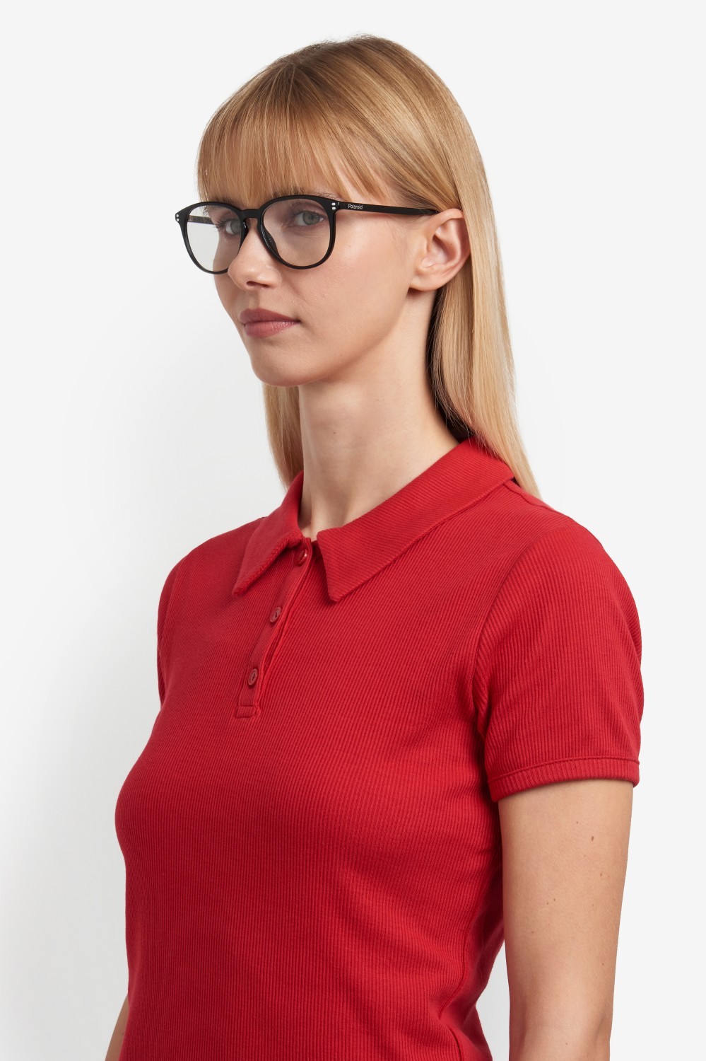 Eyeglasses Polaroid Pld D552 109338 807 color black shape rectangle 