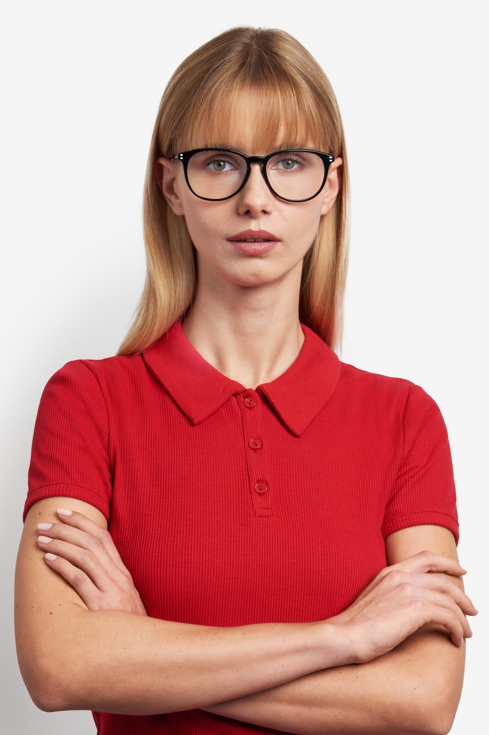 Eyeglasses Polaroid Pld D552 109338 807 color black shape rectangle 