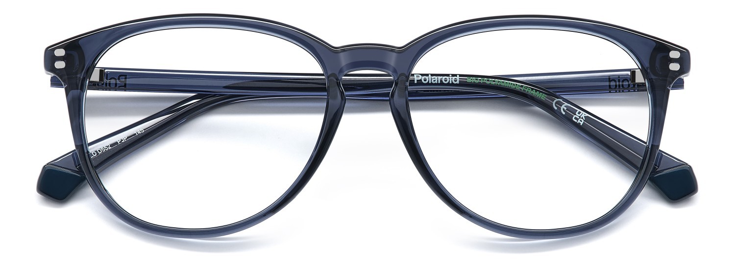 Eyeglasses Polaroid Pld D552 109338 PJP color blue shape rectangle 