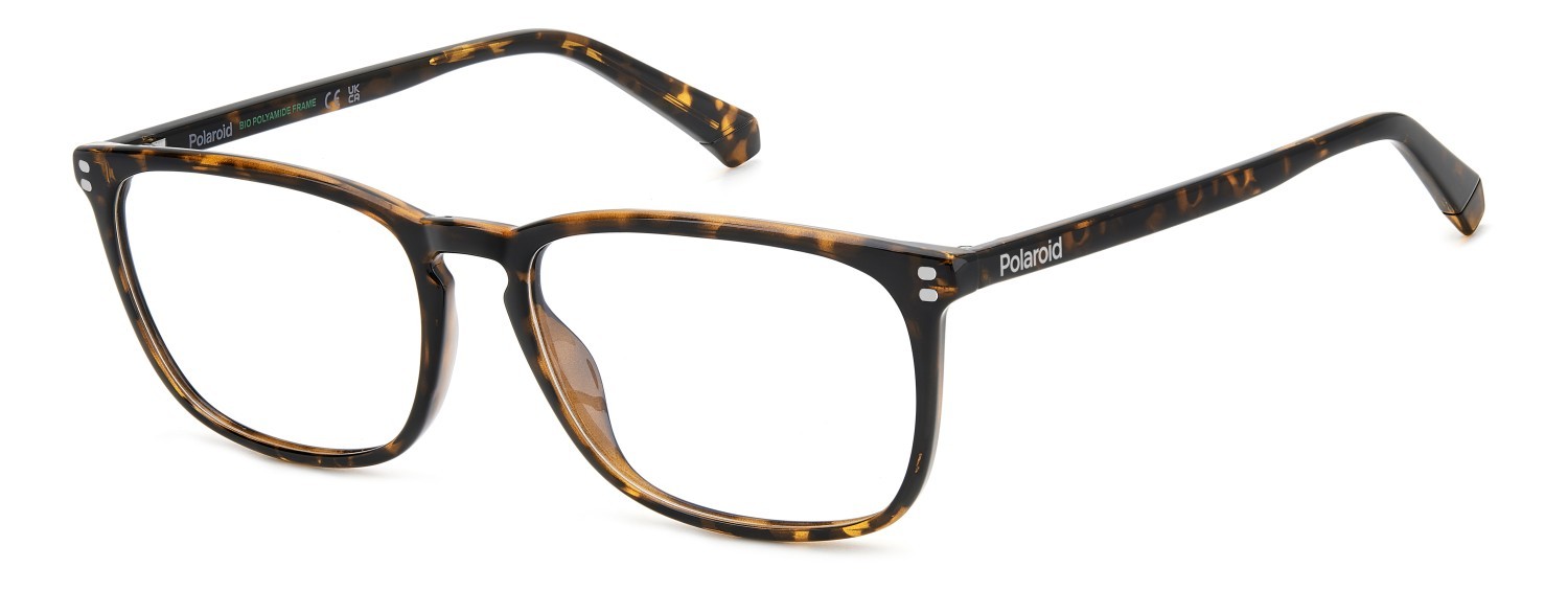 Eyeglasses Polaroid Pld D553 109339 086 color havana shape rectangle 