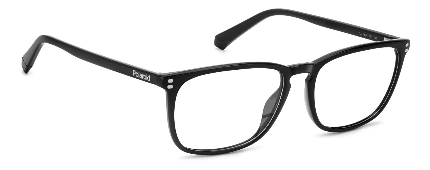 Eyeglasses Polaroid Pld D553 109339 807 color black shape rectangle 