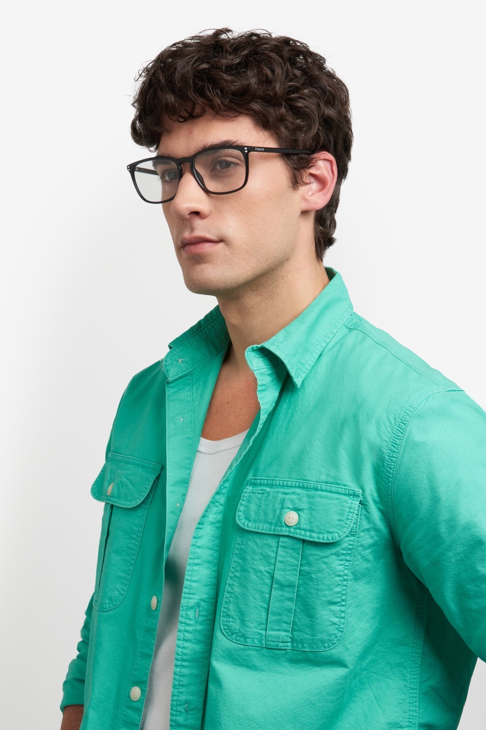 Eyeglasses Polaroid Pld D553 109339 807 color black shape rectangle 