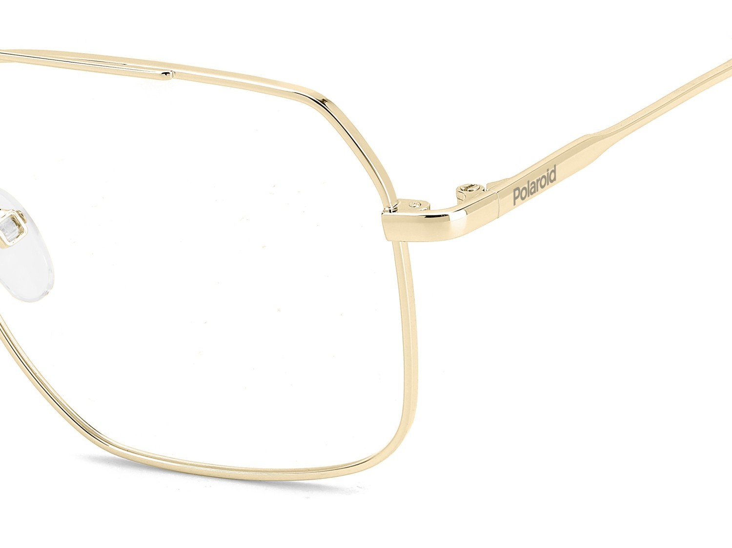 Eyeglasses Polaroid Pld D554 109340 J5G color gold shape rectangle 