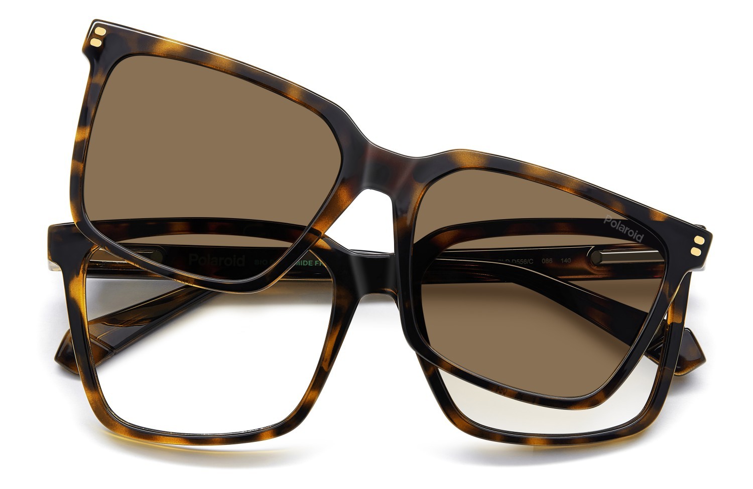 Eyeglasses Polaroid Pld D556/C 109341 086 color havana shape rectangle lenses bronze polarized