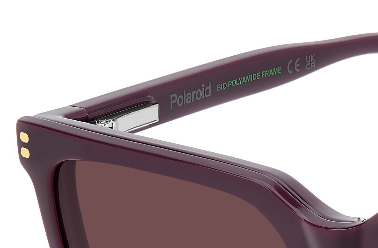 Eyeglasses Polaroid Pld D556/C 109341 0T7 color plum shape rectangle lenses violet polarized