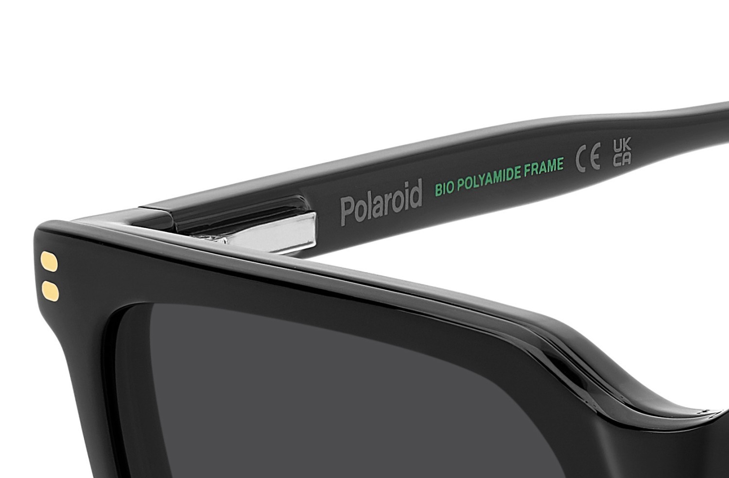 Eyeglasses Polaroid Pld D556/C 109341 807 color black shape rectangle lenses grey polarized
