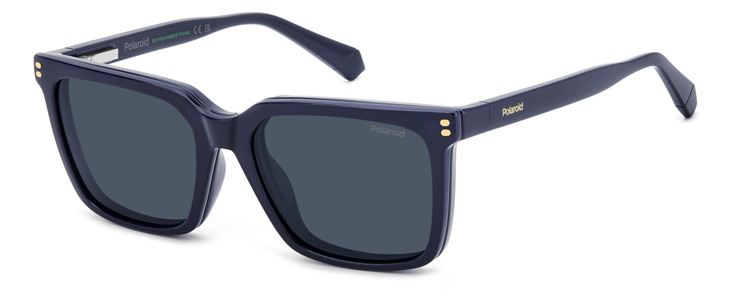 Eyeglasses Polaroid Pld D556/C 109341 PJP color blue shape rectangle lenses blue polarized