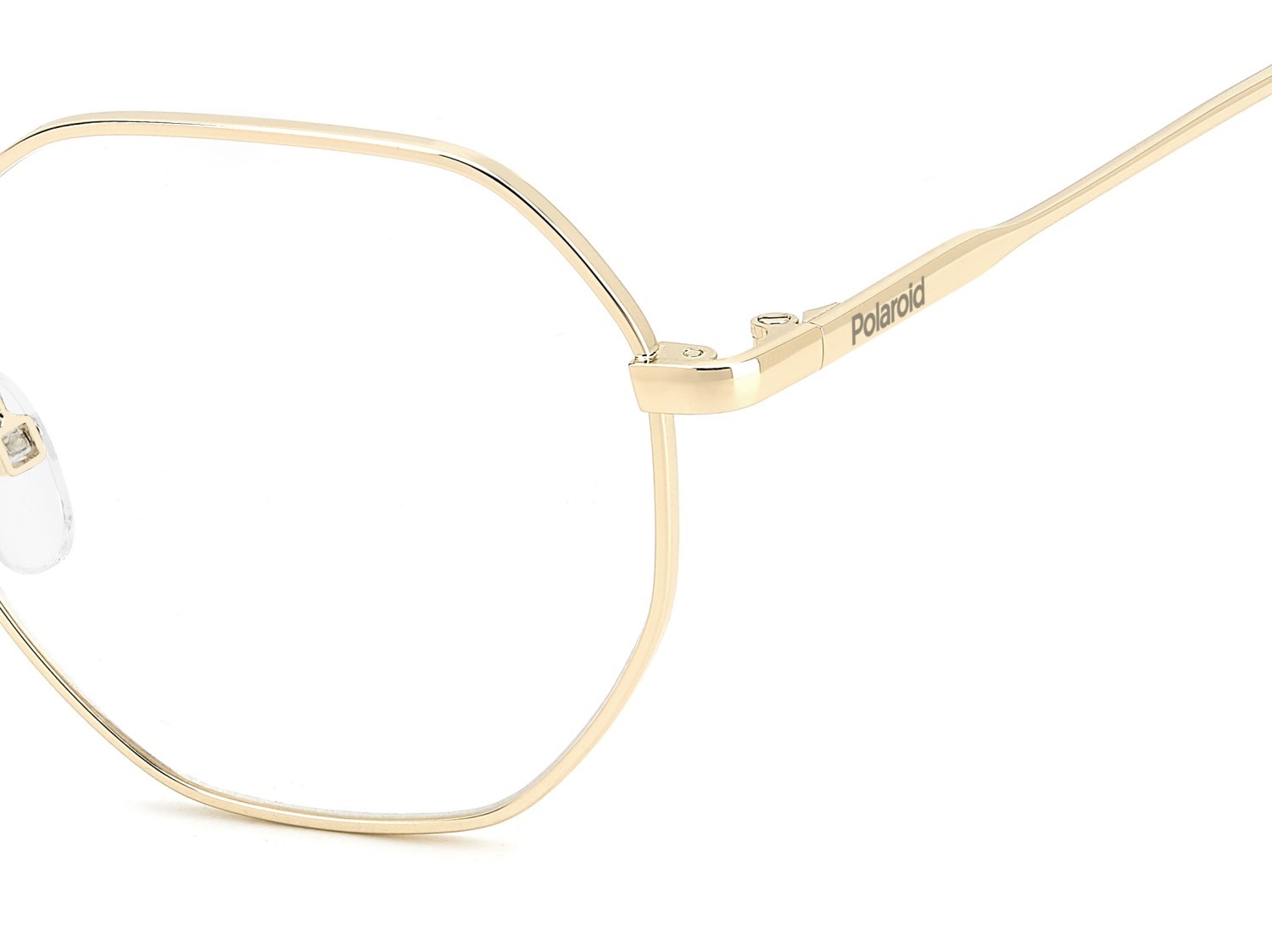 Eyeglasses Polaroid Pld D555 109342 RHL color gold black_ shape rectangle 