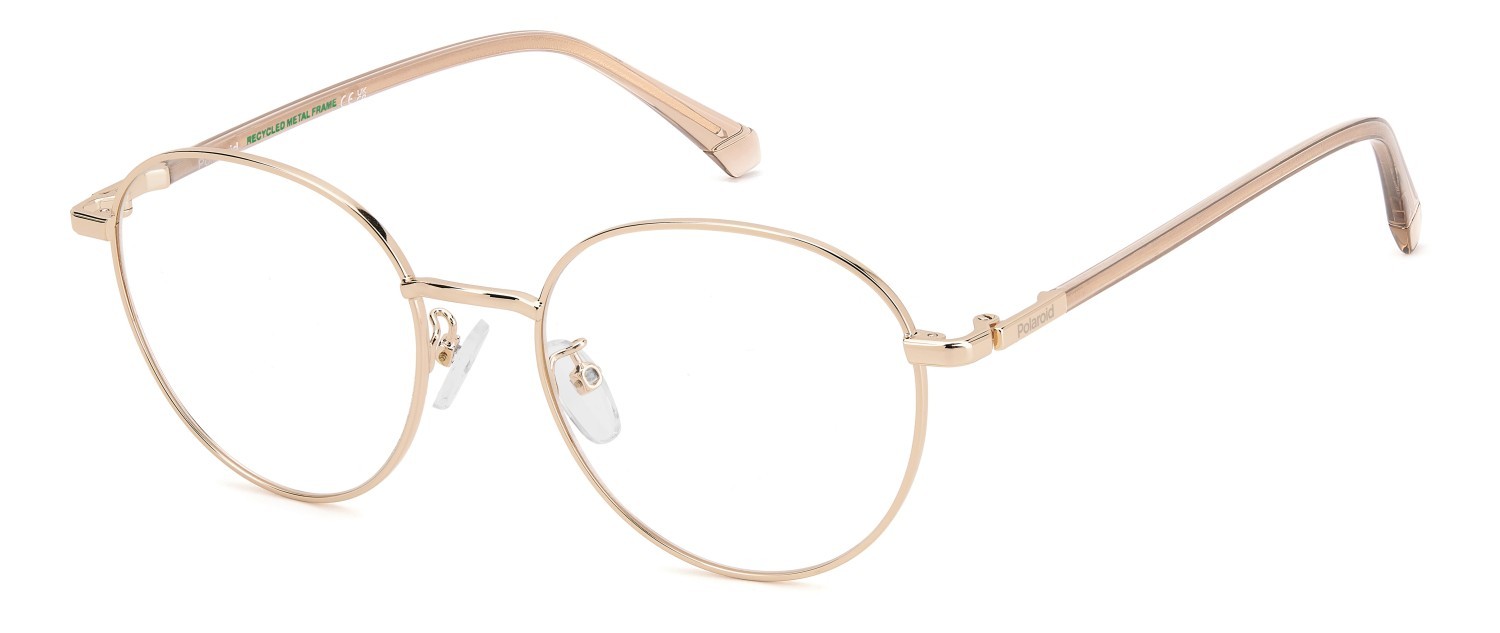 Eyeglasses Polaroid Pld D567/G 109344 DDB color gold copper shape pantos 