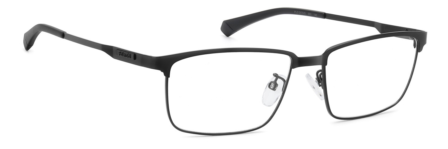 Eyeglasses Polaroid Pld D570/G 109345 003 color matte black shape rectangle 