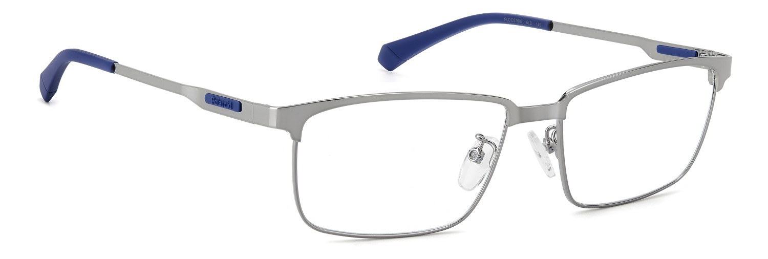 Eyeglasses Polaroid Pld D570/G 109345 6LB color ruthenium shape rectangle 