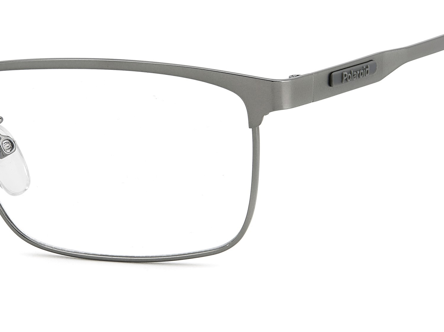 Eyeglasses Polaroid Pld D570/G 109345 R80 color matte dark ruthenium shape rectangle 