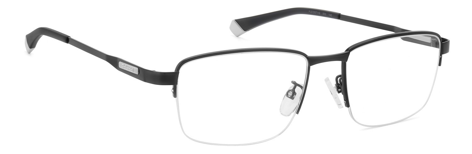 Eyeglasses Polaroid Pld D571/G 109346 003 color matte black shape rectangle 