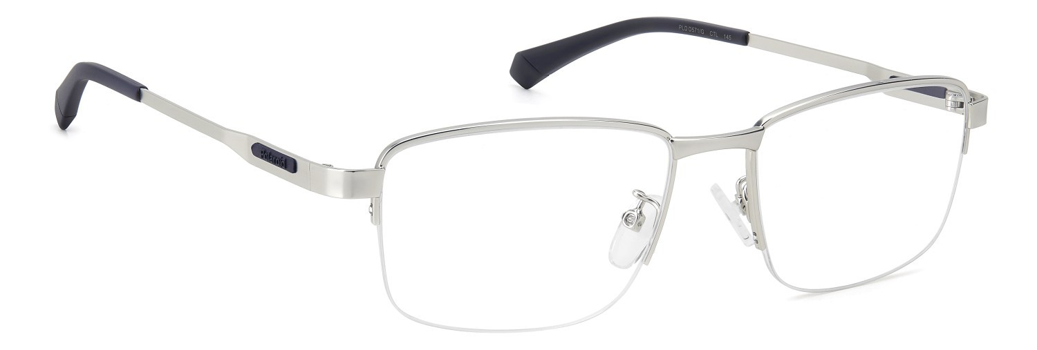 Eyeglasses Polaroid Pld D571/G 109346 CTL color matte palladium shape rectangle 
