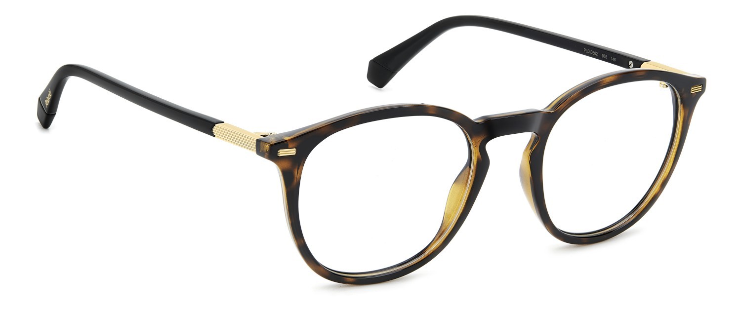 Eyeglasses Polaroid Pld D562 109347 086 color havana shape rectangle 