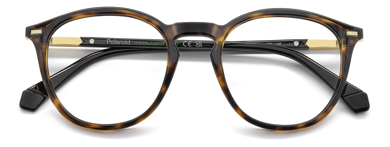 Eyeglasses Polaroid Pld D562 109347 086 color havana shape rectangle 