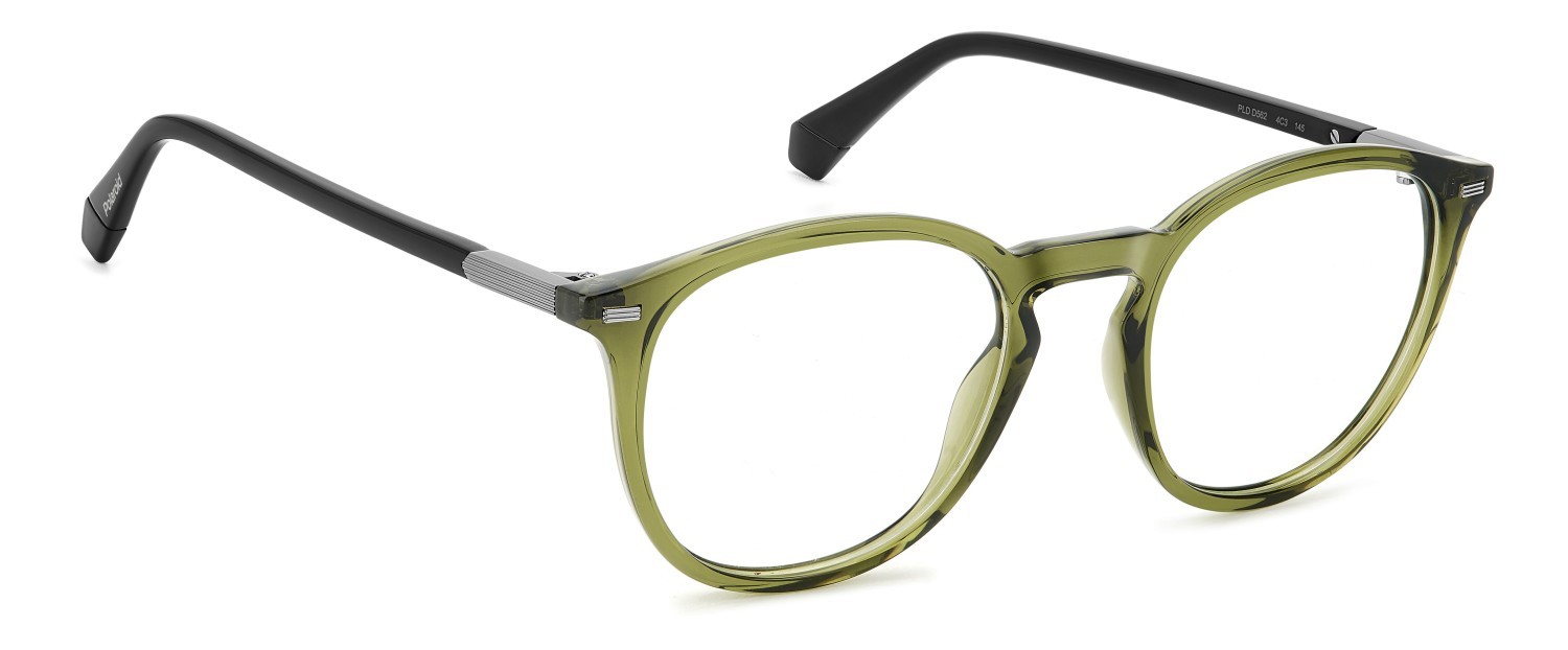 Eyeglasses Polaroid Pld D562 109347 4C3 color olive shape rectangle 