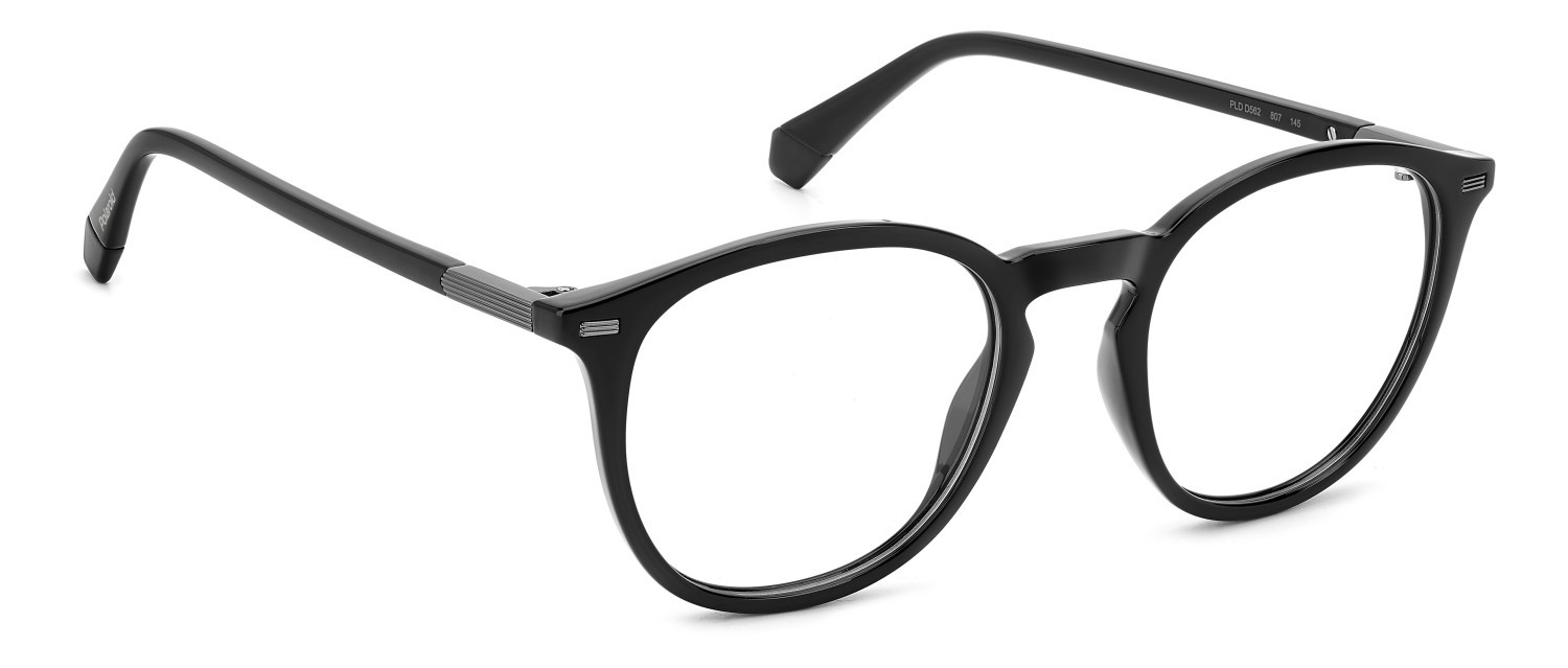 Eyeglasses Polaroid Pld D562 109347 807 color black shape rectangle 
