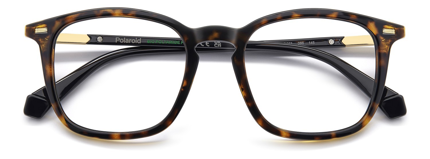 Eyeglasses Polaroid Pld D563 109348 086 color havana shape rectangle 