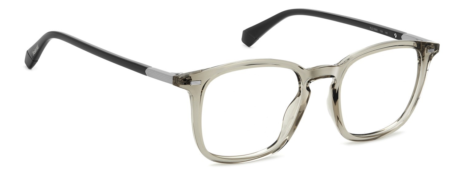 Eyeglasses Polaroid Pld D563 109348 10A color beige shape rectangle 