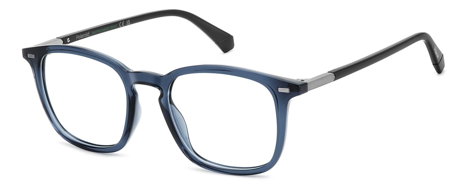 Eyeglasses Polaroid Pld D563 109348 PJP color blue shape rectangle 