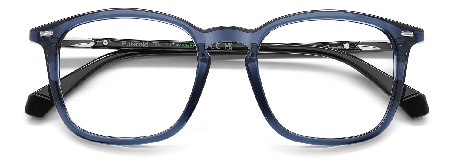 Eyeglasses Polaroid Pld D563 109348 PJP color blue shape rectangle 
