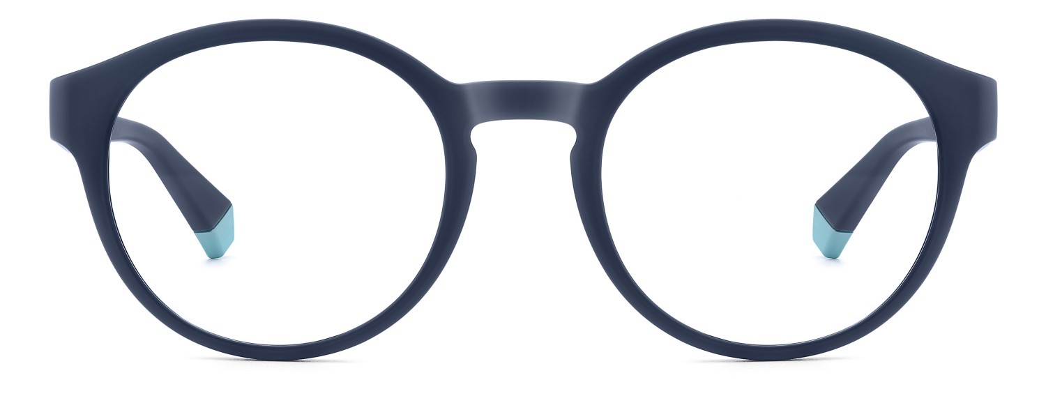 Eyeglasses Polaroid Pld D568 109349 FLL color matte blue shape pantos 