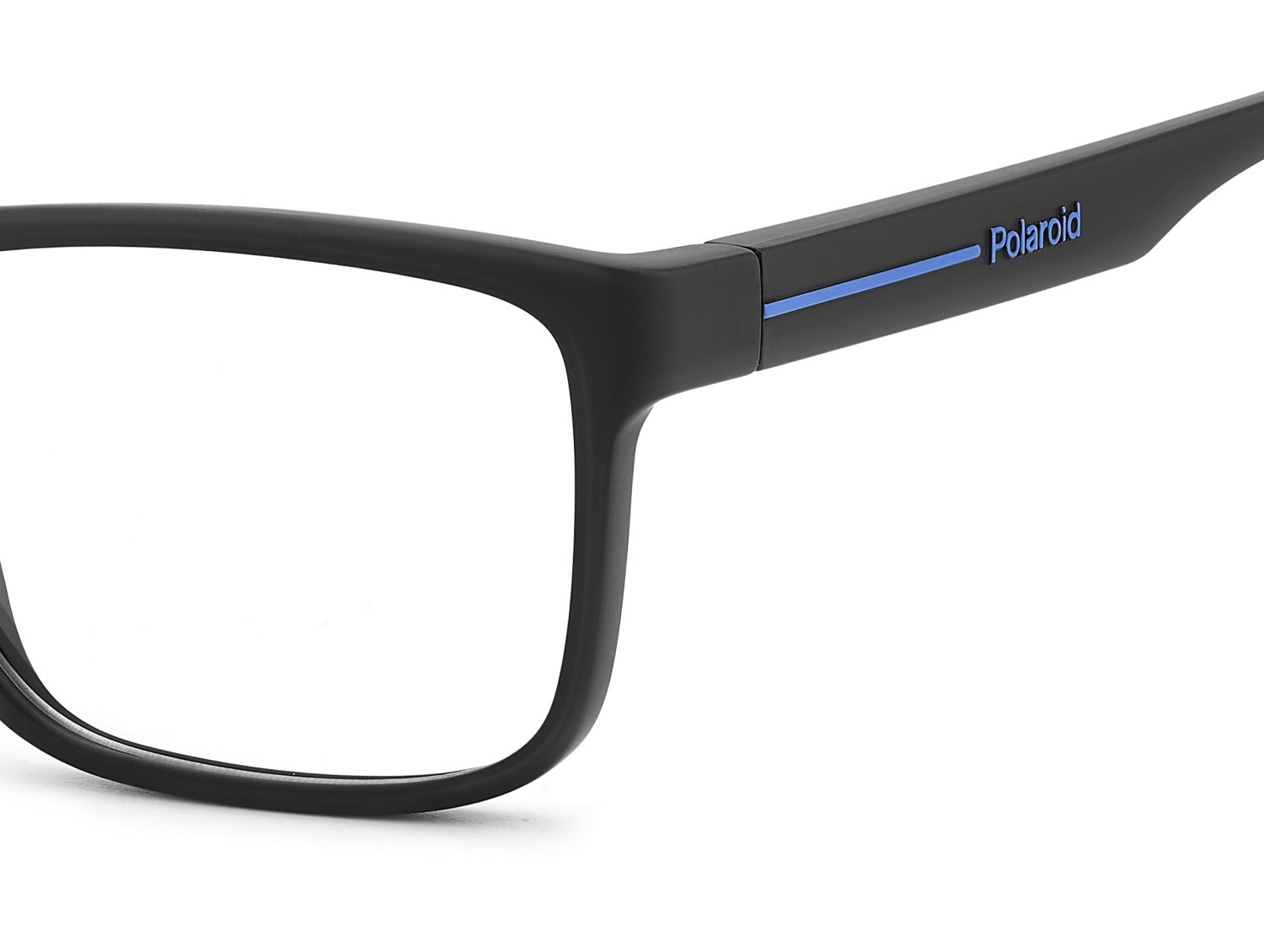 Eyeglasses Polaroid Pld D569 109350 0VK color matte black blue shape rectangle 