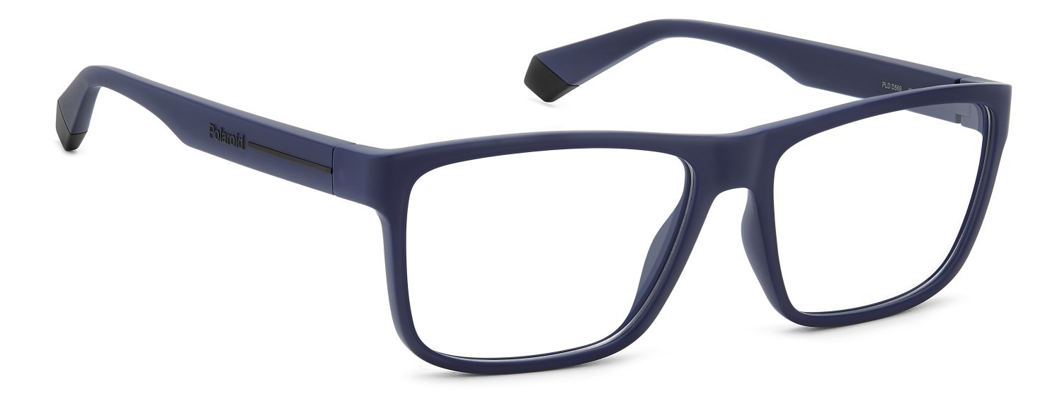 Eyeglasses Polaroid Pld D569 109350 FLL color matte blue shape rectangle 