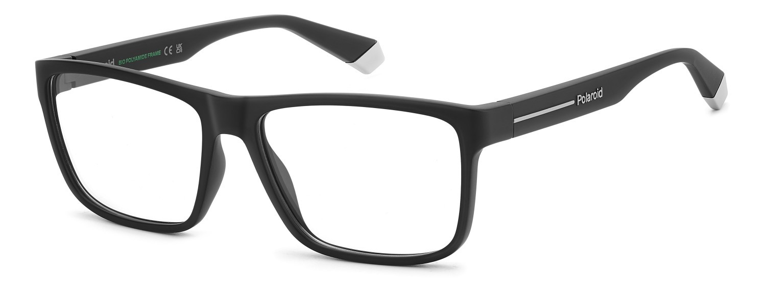 Eyeglasses Polaroid Pld D569 109350 O6W color matte black grey shape rectangle 