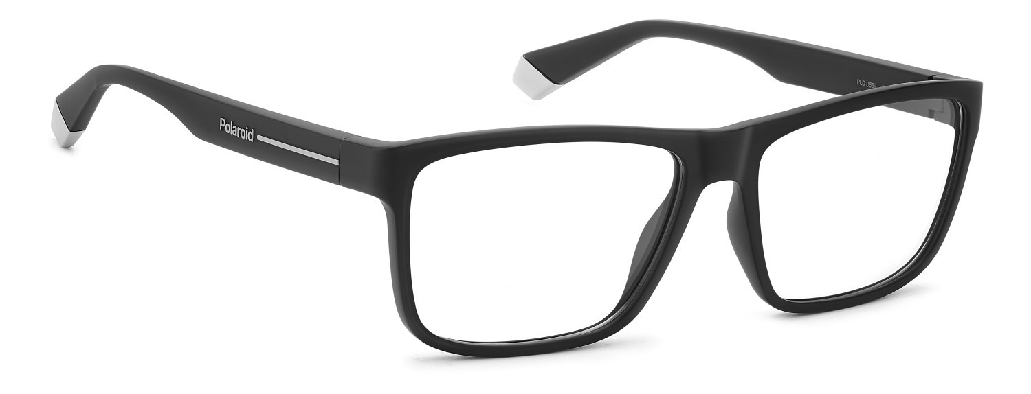 Eyeglasses Polaroid Pld D569 109350 O6W color matte black grey shape rectangle 