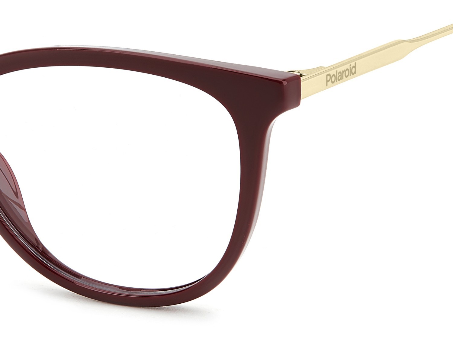 Eyeglasses Polaroid Pld D564 109353 LHF color burgundy shape cat eye 