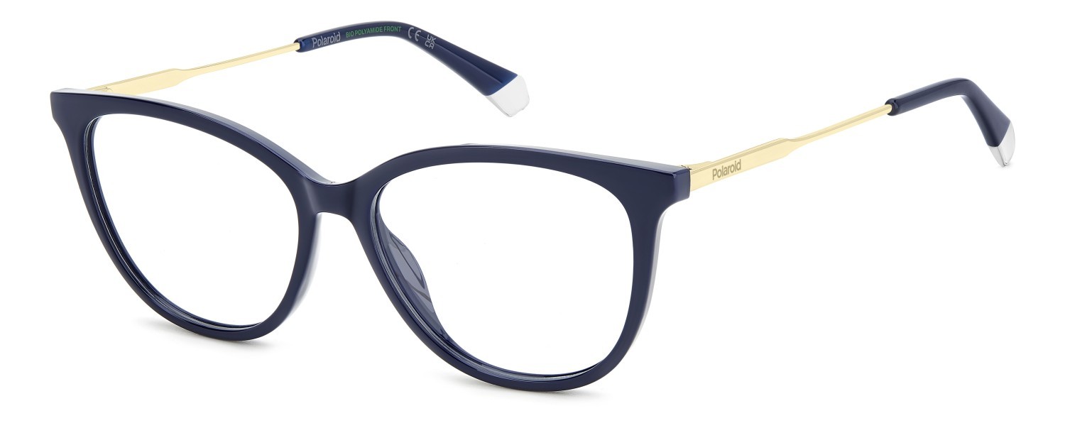 Brillen Polaroid Pld D564 109353 PJP farbe blue form cat-eye 